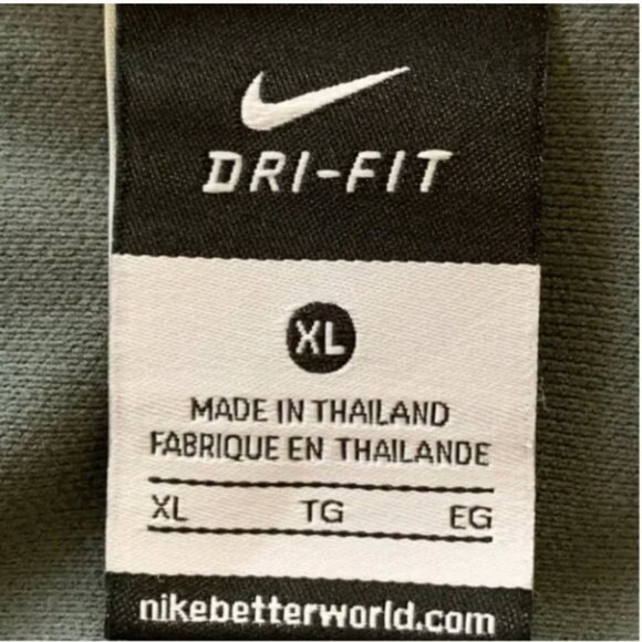 Nike Full Zip Windbreaker Gray with Orange Strip Youth XL - Picture 6 of 8